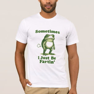 Just Be Fartin’ – Funny Vintage Frog T-Shirt