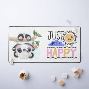 Just be Happy Panda Desk Mat