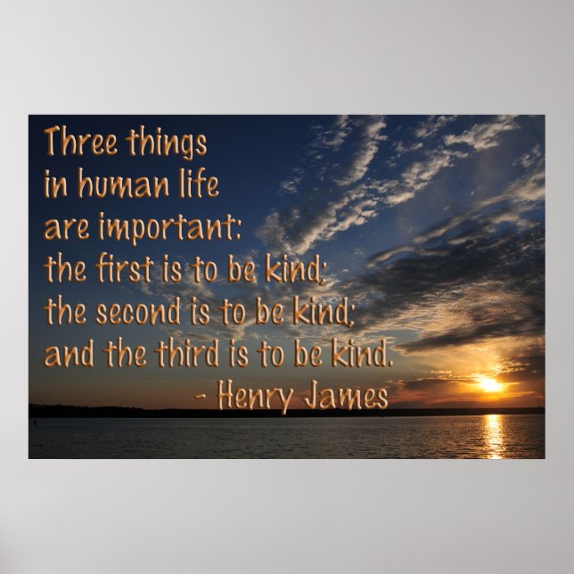 Just Be Kind Poster (Front)