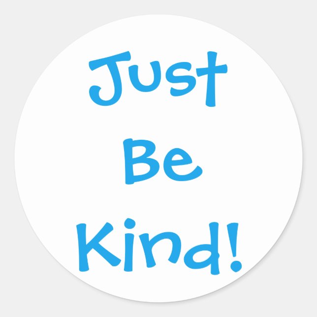 Just Be Kind Sticker Sheet (Front)