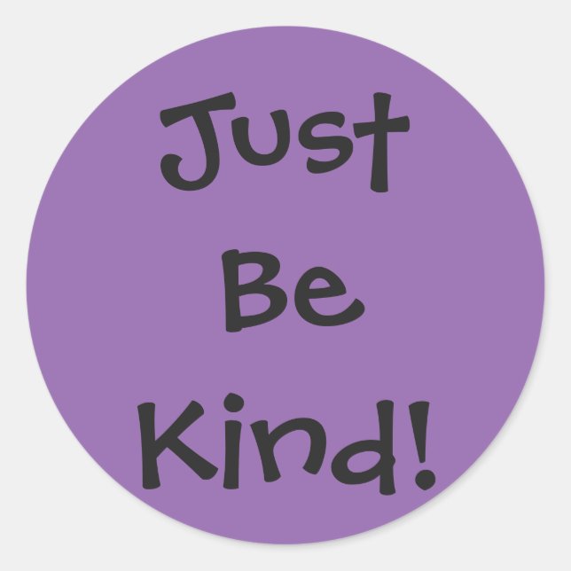 Just Be Kind Sticker Sheet (Front)