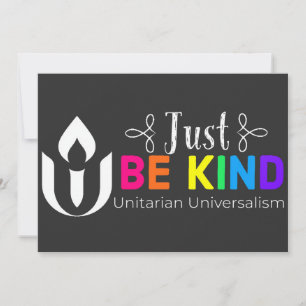 Just be kind Unitarian Universalism Holiday Card