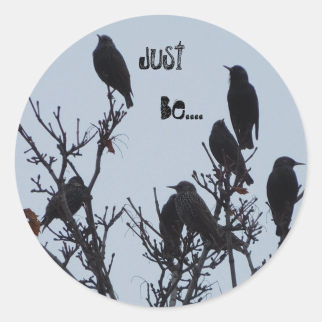 "Just Be" round stickers (Front)