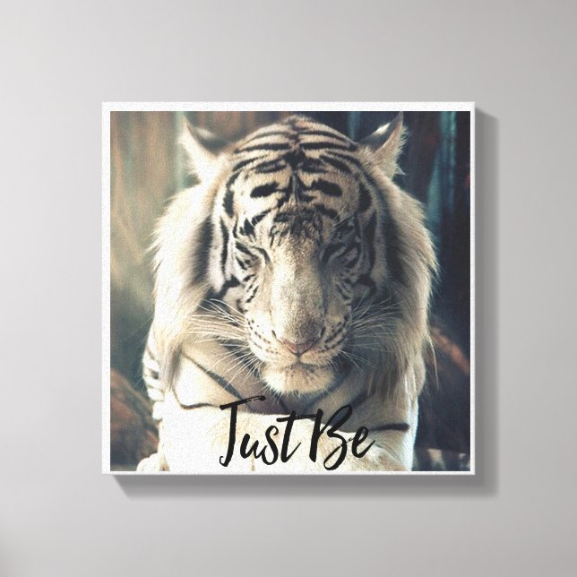 Just Be Tiger Canvas Art (Front)