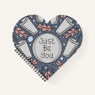 Just be you- hand drawn illustration notebook