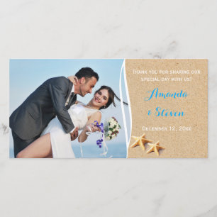 Just Beachy Photo Thank You Card