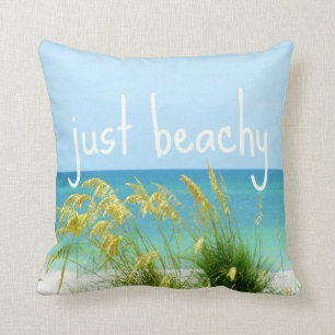 Just Beachy Quote Pillow