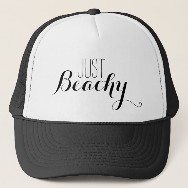 Just Beachy Summer Trucker Hat (Front)