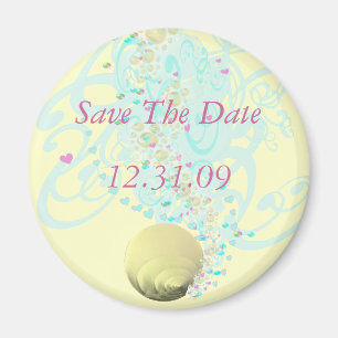 Just Beachy Wedding Magnet