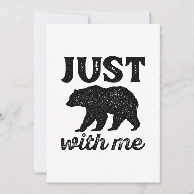 Just Bear With Me Thank You Card (Front)