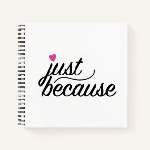 Just Because Notebook