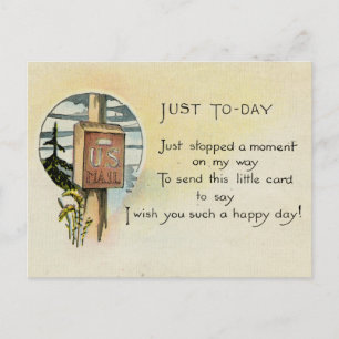 Just Because Postcard (1921)