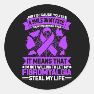 Just Because You See A Smile On My Face Doesn't Me Classic Round Sticker