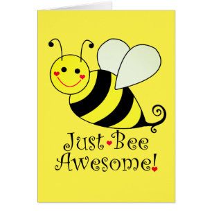 Just Bee Awesome Cute Yellow Bumble Bee