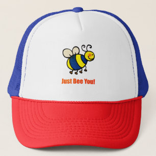 Just Bee You Cute Cartoon Bee Art Trucker Hat