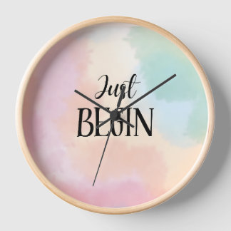 Just Begin Clock