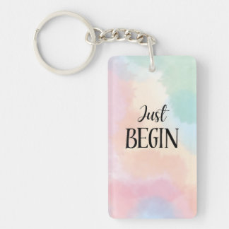 Just Begin Key Ring