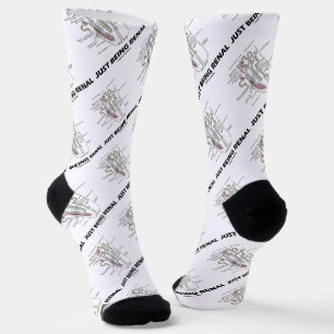 Just Being Renal Kidney Nephron Anatomy Humour Socks