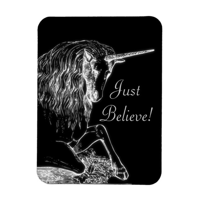 Just Believe Unicorn Magnet (Vertical)