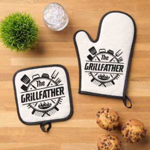 Just Best Dad Ever Oven Mitt & Pot Holder Set