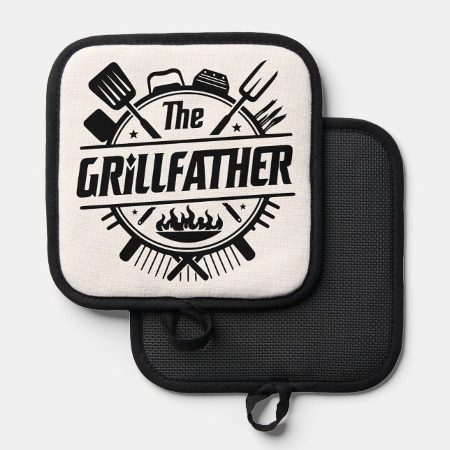 Just Best Dad Ever  Pot Holder (Front/Back)