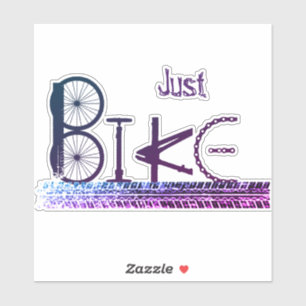 "Just Bike" Graffiti from Bike Parts & Tire Tracks