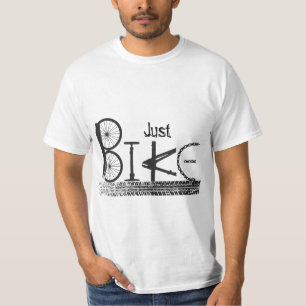 "Just Bike" Graffiti from Bike Parts & Tire Tracks T-Shirt