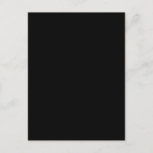 Just black hex code 000000 postcard