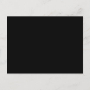 Just black hex code 000000 postcard