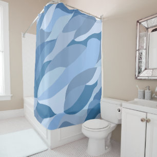 Just Blue Shower Curtain
