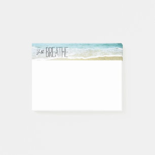 Just Breathe at the Beach Post-it Notes