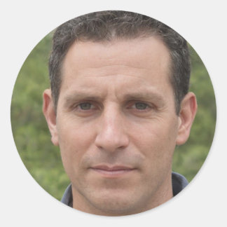 Just Breathe Classic Round Sticker