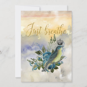 Just Breathe Collage  Card