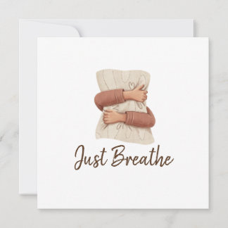 Just Breathe Cosy Self Care Illustration