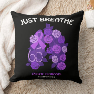 Just Breathe Cystic Fibrosis Awareness Cushion