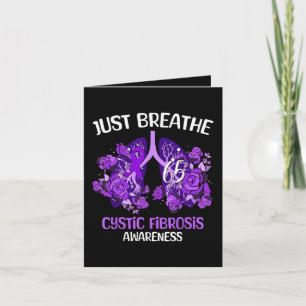 Just Breathe Cystic Fibrosis Awareness Holiday Card