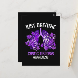 Just Breathe Cystic Fibrosis Awareness Postcard