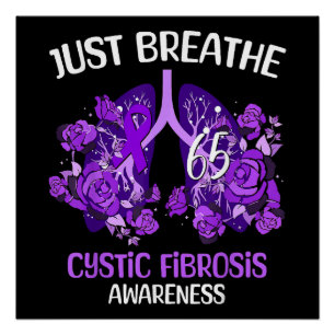 Just Breathe Cystic Fibrosis Awareness Poster