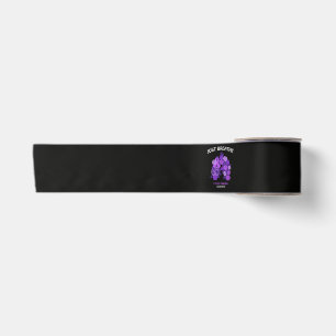 Just Breathe Cystic Fibrosis Awareness Satin Ribbon