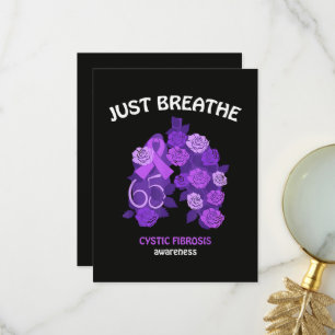 Just Breathe Cystic Fibrosis Awareness Thank You Card