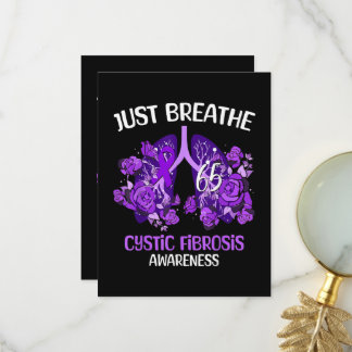 Just Breathe Cystic Fibrosis Awareness Thank You Card
