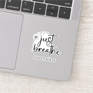 Just Breathe Dandelion Custom Name