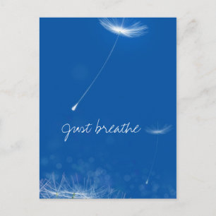 Just breathe - Dandelions floating Postcard