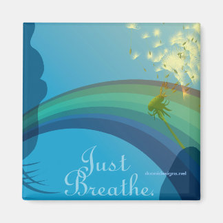 just breathe, doonidesigns.net magnet