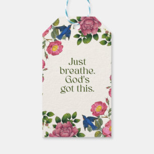 Just Breathe. God's Got This Gift Tags