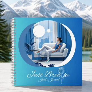 Just Breathe Hardback Journal