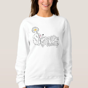 Just Breathe Inspirational Quote Floral Dandelion  Sweatshirt