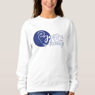 Just Breathe Inspirational Quote Floral Dandelion Sweatshirt