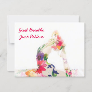Just Breathe Just Believe Card