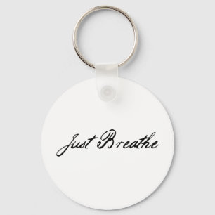 just breathe key ring